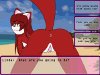 Linda la furry sur la plage